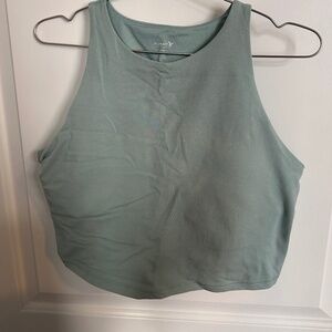 Sea Green sports bra crop tank